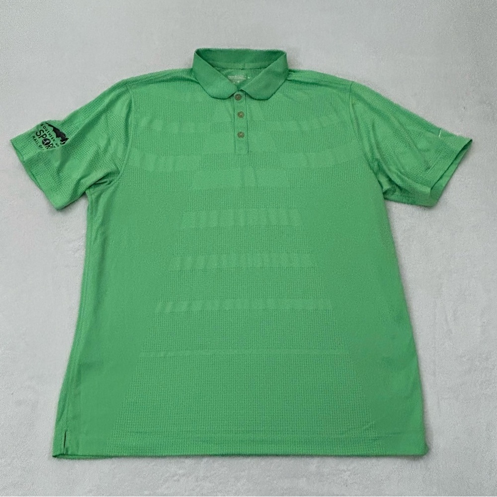 Nike Dri Fit Golf Tour Performance Mint Green Athletic Polo Shirt Men’s Size XL